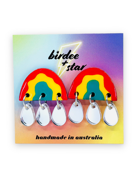 Wavy Rain Bow Studs no.2